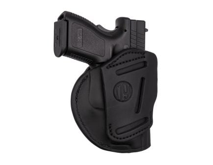1791 Gunleather 4-Way IWB/OWB Left Hand Holster Size 5, Stealth Black - 4WH5SBLL