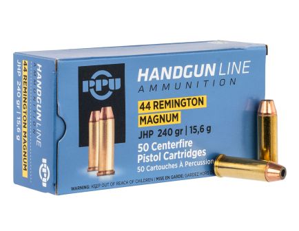 PPU Ammo .44RemMag 50rd 240gr JHP - PPH44MH