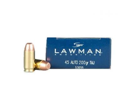 Speer .45 Auto/ACP 200gr TMJ Ammunition, 50 Round Box - 53655S