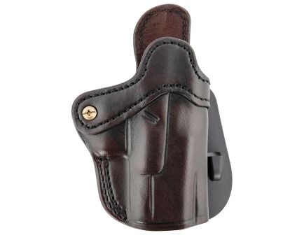 1791 Gunleather Optic Ready Glock 17 Leather OWB Holster Right 2.1, Signature Brown - ORPDH21SBRR