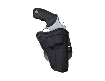 1791 Gunleather RVH2 Ruger GP100 Leather OWB Holster Right 02, Stealth Black - PDHR2SBLR