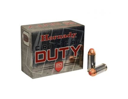 Hornady 10mm Auto 175gr FlexLock Critical Duty Ammunition, 20 Round Box – 91256