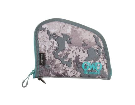 Girls with Guns In The Shade Handgun Case - 8" Gray/Teal/Shade Camo, Fashionable Protection - 918