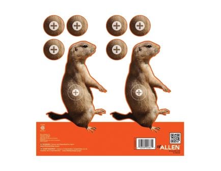 EZ Aim Prairie Dog Target, Orange/White, 12 Pack - Prairie Dog Shooting Targets - 15210