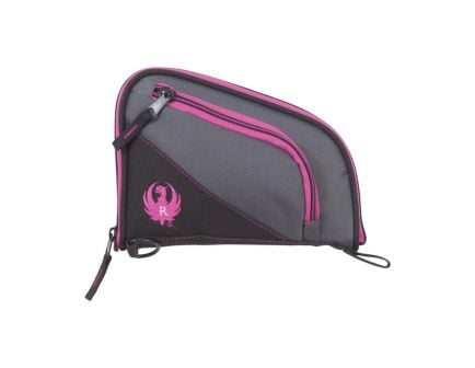 Ruger Tucson Women's Handgun Case 8" - Stylish Protection in Black/Gray/Orchid - 27409