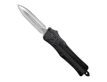 CobraTec Knives CTK-1 Small OTF Knife Dagger, Black - SBCTK-1SDAGNS
