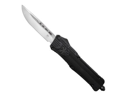 CobraTec Knives CTK-1 Large OTF Knife Drop Point, Black - LBCTK-1LDNS