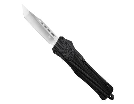 CobraTec Knives CTK-1 Large OTF Knife Tanto, Black - LBCTK-1LTNS