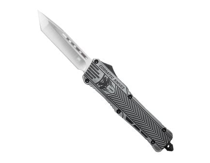 CobraTec Knives CTK-1 Large OTF Knife Tanto, Stonewashed - LSWCTK-1LTNS