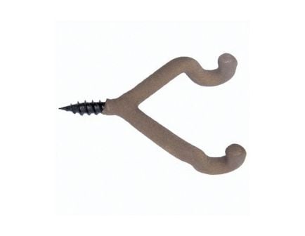 HME Dual Accessory Hook, Brown Pack of 3