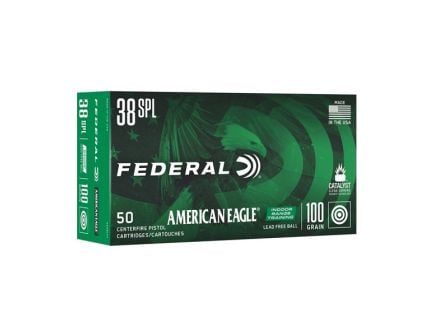 Federal American Eagle .38 Special 100 gr Ammo Lead-Free IRT - 50rds - AE38LF1