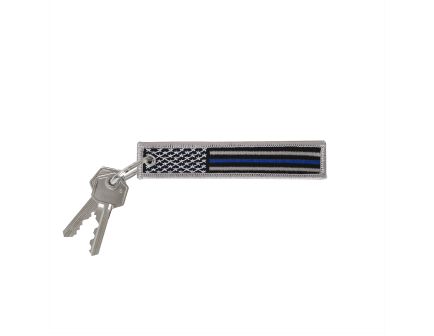 Rothco Thin Blue Line Flag Patch Keychain