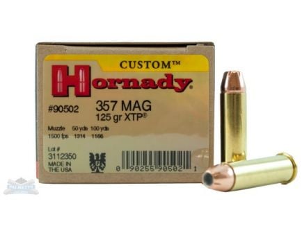 Hornady 357 Magnum 125gr XTP Custom Pistol Ammunition 25rds - 90502