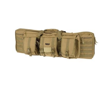 Rukx Gear Tactical Double Rifle Bag - Heavy-Duty 600D Polyester, Tan - ATICT42DBT