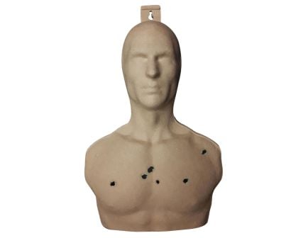 Birchwood Casey 3D Face and Torso Silhouette Target, Tan, 30 Pack - 3DTGT-30PK