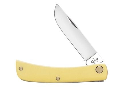 Case Sod Buster Jr Skinner Pocket Folding Knife, Yellow - 00032