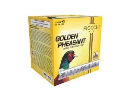 Fiocchi Golden Pheasant 28 Gauge 3" #6 - 1.06 oz - 25rds - 283GP6