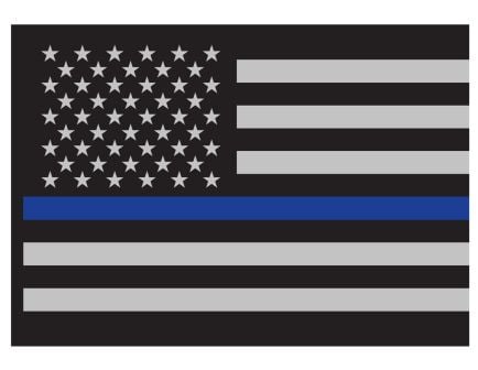 Rothco Thin Blue Line Flag Decal