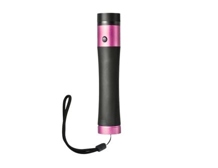 Guard Dog Ivy 1.10" x 5.50" Rechargeable Stun Gun w/Flashlight, Black/Pink