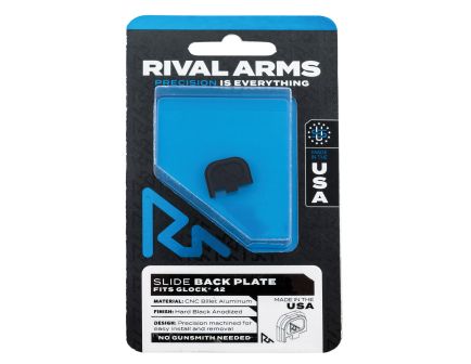 Rival Arms Slide Back Cover Plate for Glock 42, Black - RA-RA43G003A