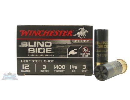 Winchester Blind Side 12ga 3" #3 Ammunition, 25 Rounds - SBS1233