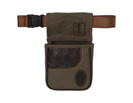 Browning Laredo Cotton Canvas/Leather Shell Pouch, Olive - 121504843