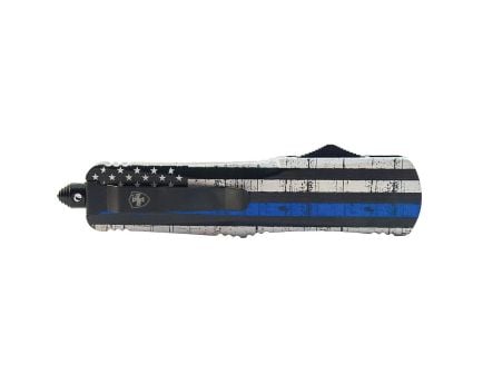 Templar Knife Back The Blue Large OTF Knife Dagger, Black/Blue - L-BTB-13-1