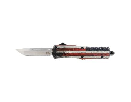 Templar Knife Wood US Flag Small OTF Knife Tanto - S-WUS-23-2