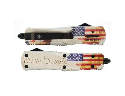 Templar Knife We The People Small OTF Knife Dagger, White - S-WTP-13-1