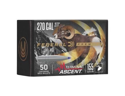 Federal Premium .277 Cal 155 gr Reloading Bullets  Terminal Ascent 50rds - PB277TA2
