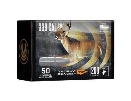 Federal Premium .338 Cal 300 gr Reloading Bullets  Trophy Bonded Tip 50rds - PB338TT200