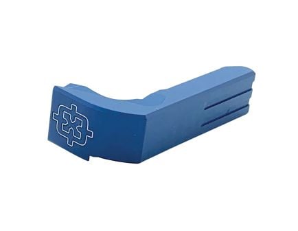 Cross Armory Glock 17/19/22/23/24 and P80 Aluminum Extended Magazine Catch, Blue - CRGMCBL