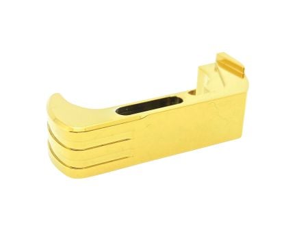 Cross Armory Glock 17/19/22/23/26 Gen 4 and 5 Aluminum Extended Magazine Catch, Gold - CRG5MCGD