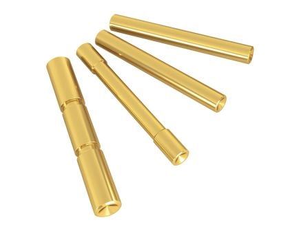 Add a Touch of Gold to Glock 17/19/20 Gen4 with Cross Armory Dimpled 4-Pin Set - CRG4PSGD