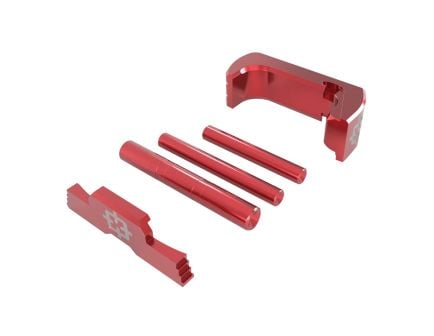 Enhance Glock 17/19/26/34 Gen5 with Cross Armory 3-Piece Upgrade Kit -Red Anodized - CRG5OKRD
