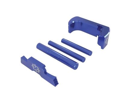 Cross Armory 3-Piece Upgrade Kit for Glock 17/19/26/34 Gen5, Blue Anodized - CRG5OKBL