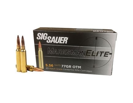 Sig Sauer Marksman 5.56 77 gr Ammo OTM - 20rds - E556M420