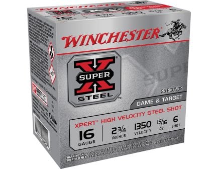Winchester Super X Xpert 16 Gauge 2.75" #6 Shot - 0.93 oz - 25rds - WE16GT6A