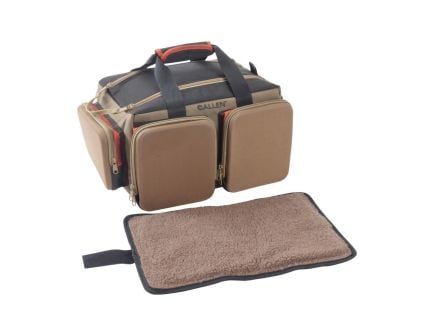 Allen Rangemaster Eliminator PU Leather Range Bag - Tan, Organize Your Range Essentials - 8305