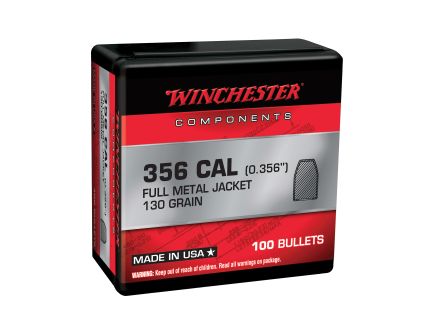 Winchester Ammunition .38 Cal 130 gr Reloading Bullets  FMJ 100rds - WB38MC130X