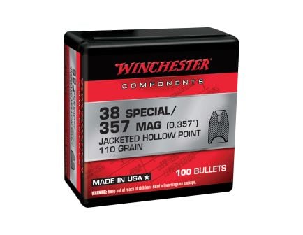 Winchester Ammunition .38 Special 110 gr Reloading Bullets  HP 100rds - WB38HP110X