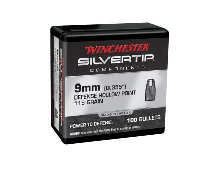 Winchester Ammunition 9mm 115 gr Reloading Bullets  HP 100rds - WB9ST115X