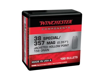 Winchester Ammunition .357 Magnum 158 gr Reloading Bullets  HP 100rds - WB357H158X