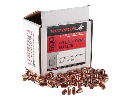 Winchester Ammunition .40 S&W 180 gr Reloading Bullets  HP 500rds - WB40HP180D