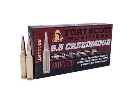 Fort Scott Munitions Tumble Upon Impact 6.5 gr Ammoendel 123 gr Ammo SCS - 20rds - 65gr Ammo123SCV2