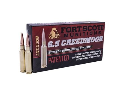 Fort Scott Munitions Tumble Upon Impact 6.5 Creedmoor 123 gr Ammo SCS - 20rds - 65CM123SCV11
