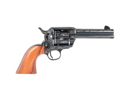 Pietta 1873 GW II .45 Long Colt Revolver 4.75" 6rds, Blue Engraved - HF45LLE434NMBW