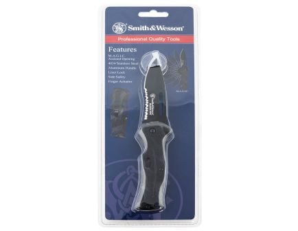 Smith & Wesson Black Ops Folding Knife Drop Point, Black - SWBLOP2BSCP