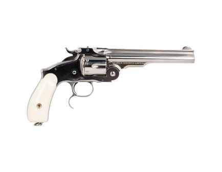 Taylors & Company Russian .45 Long Colt Revolver 6.50" 6rds, Nickel-Plated - 550692