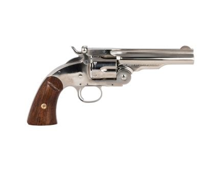 Taylors & Company Schofield Top Break .45 Long Colt Revolver 5" 6rds, Nickel-Plated - 550670